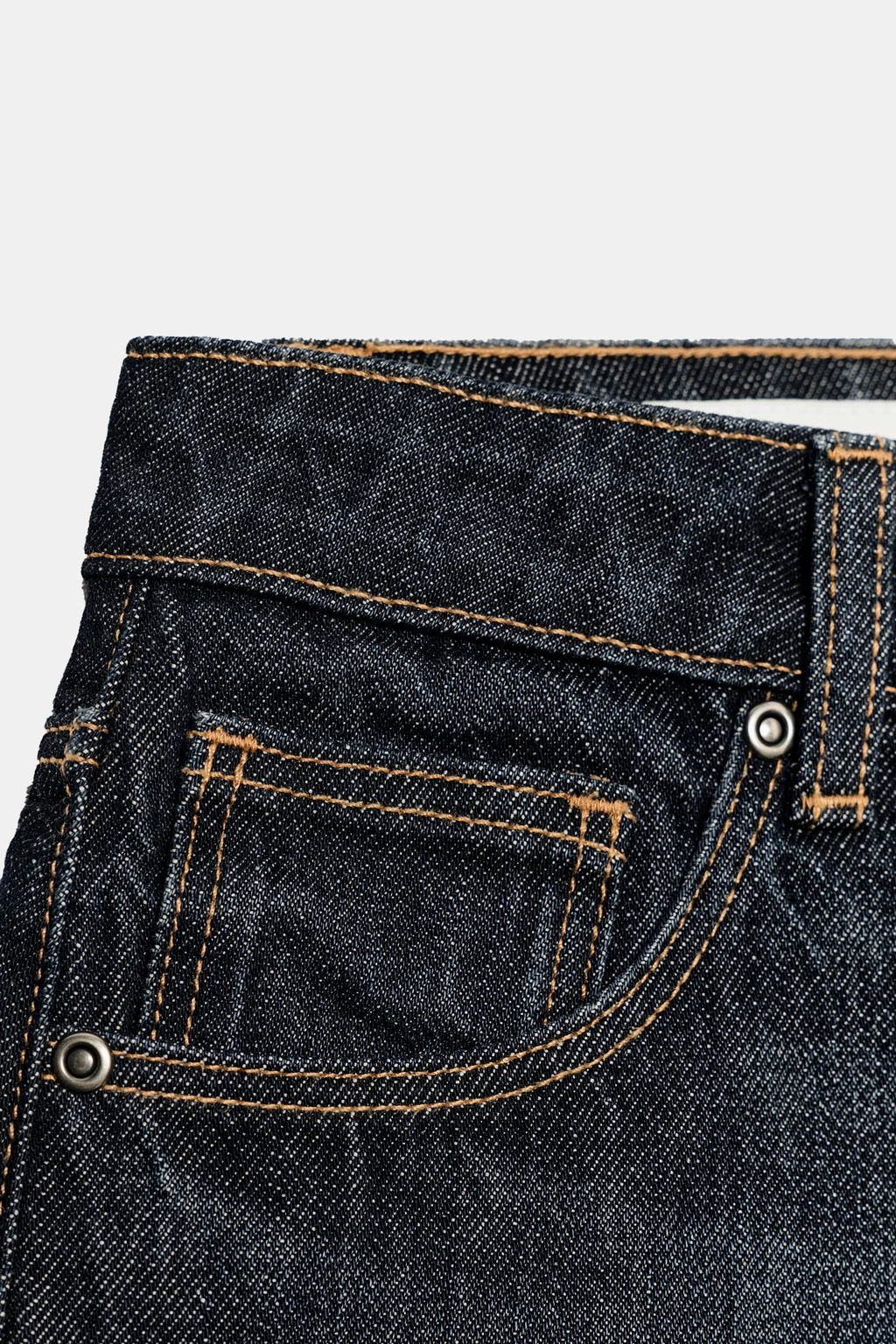 SHORTS MINI DENIM TRF TIRO MEDIO / ?ndigo oscuro