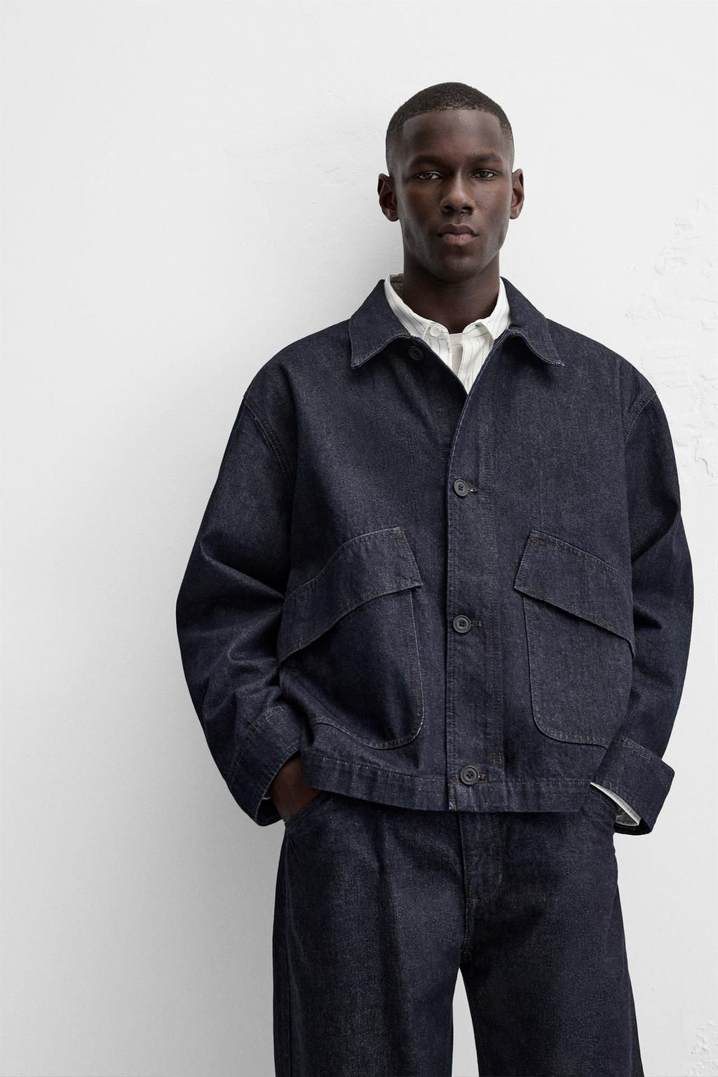 BOXY FIT DENIM JACKET - Zara фото 6