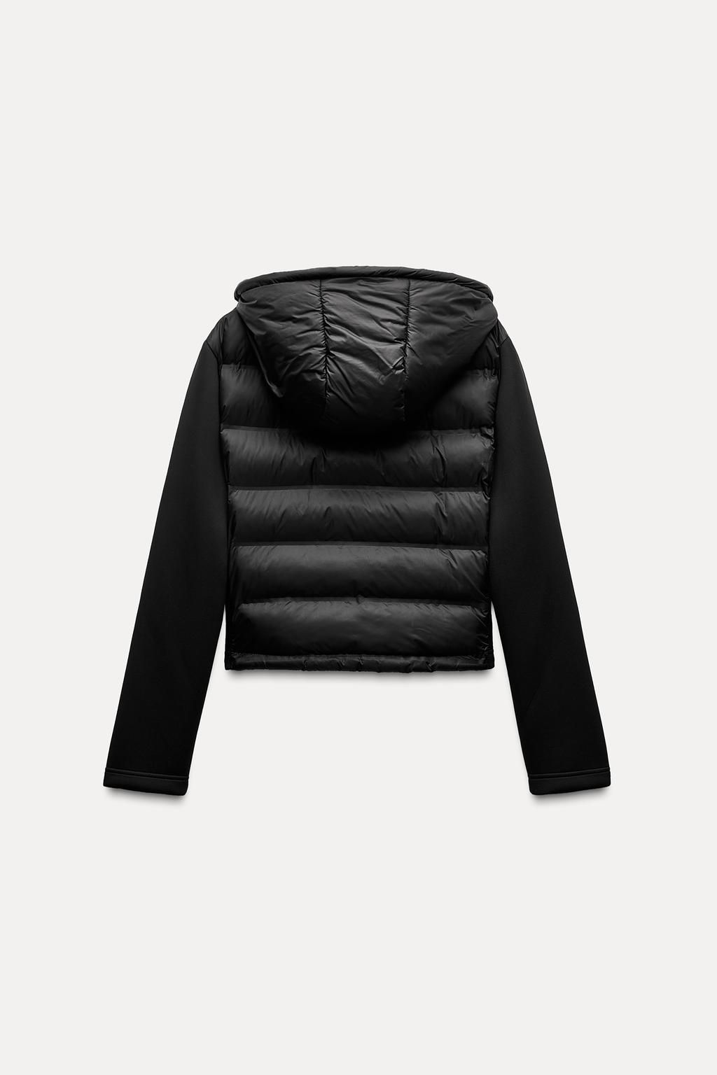 NEOPRENE-EFFECT PADDED JACKET - Zara фото 6