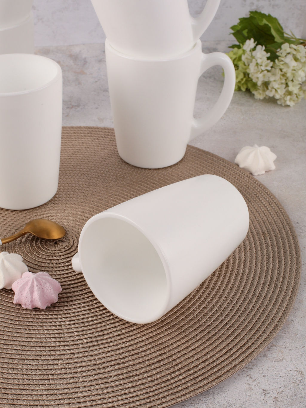 Кружка 320мл С ДОБРЫМ УТРОМ белая арт. P3013, P8858