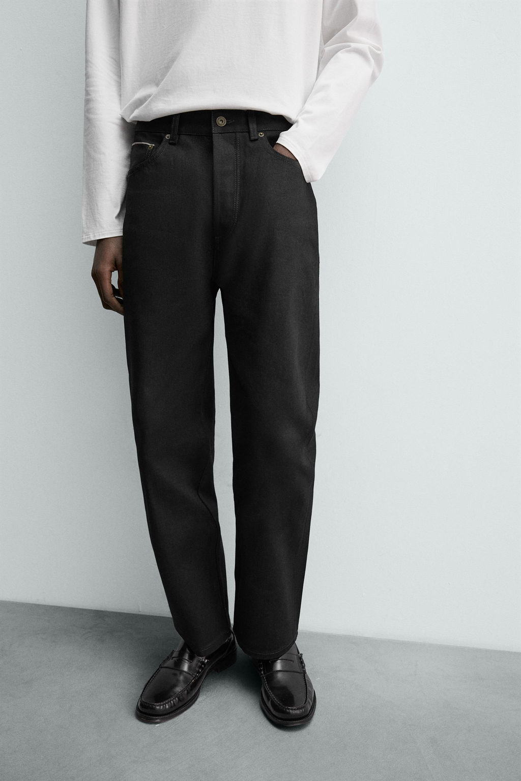 SELVEDGE FLARE FIT JEANS - Zara фото 5