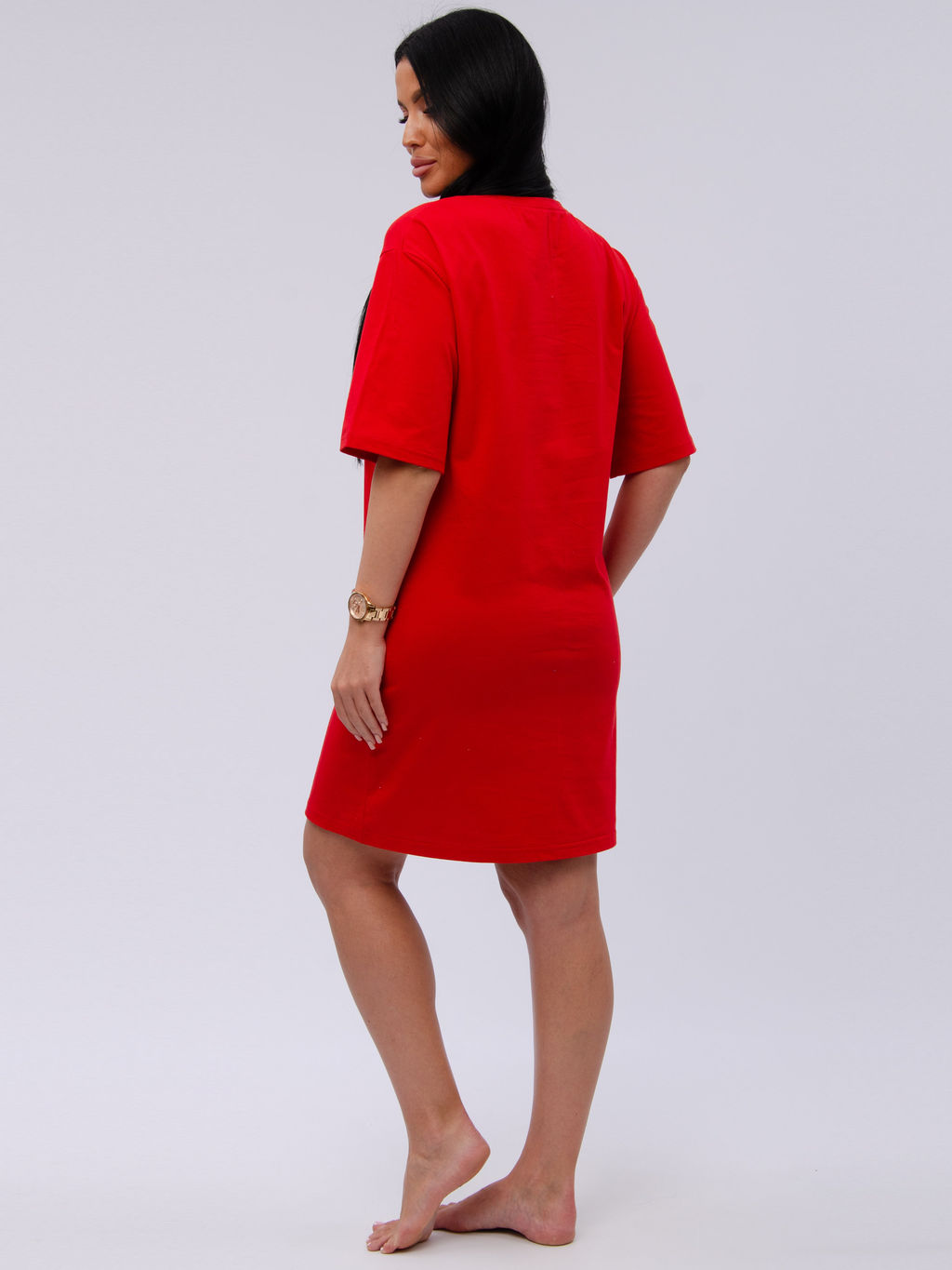 Сорочка "Царевна 3" красная, трикотаж