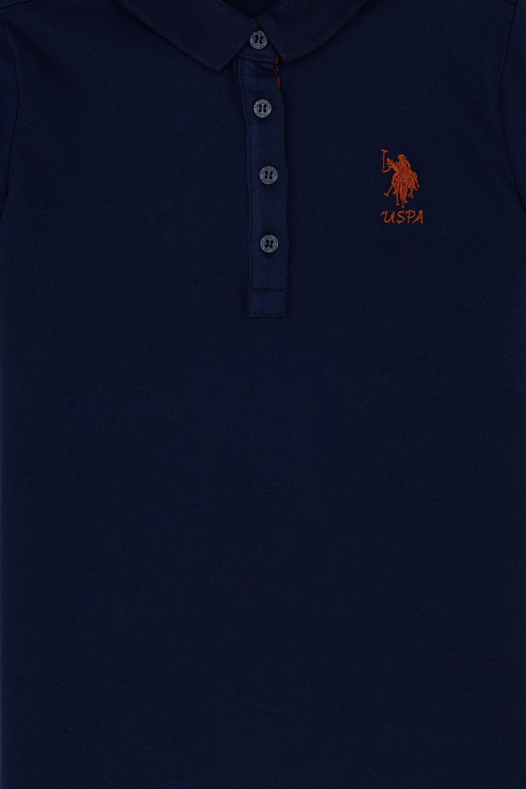 U. S. Polo Assn / Темно-синяя базовая футболка для девочек - U.s. polo assn фото 3
