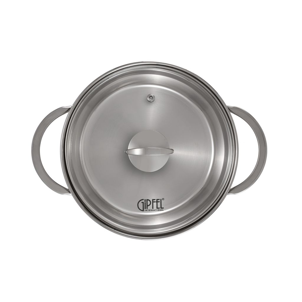 2316 GIPFEL Кастрюля SOFIA 1,1л, со стеклянной крышкой, с индукционным капсульным дном. Материал: нерж. сталь 18/10. Толщина: 0,5мм  фото 3