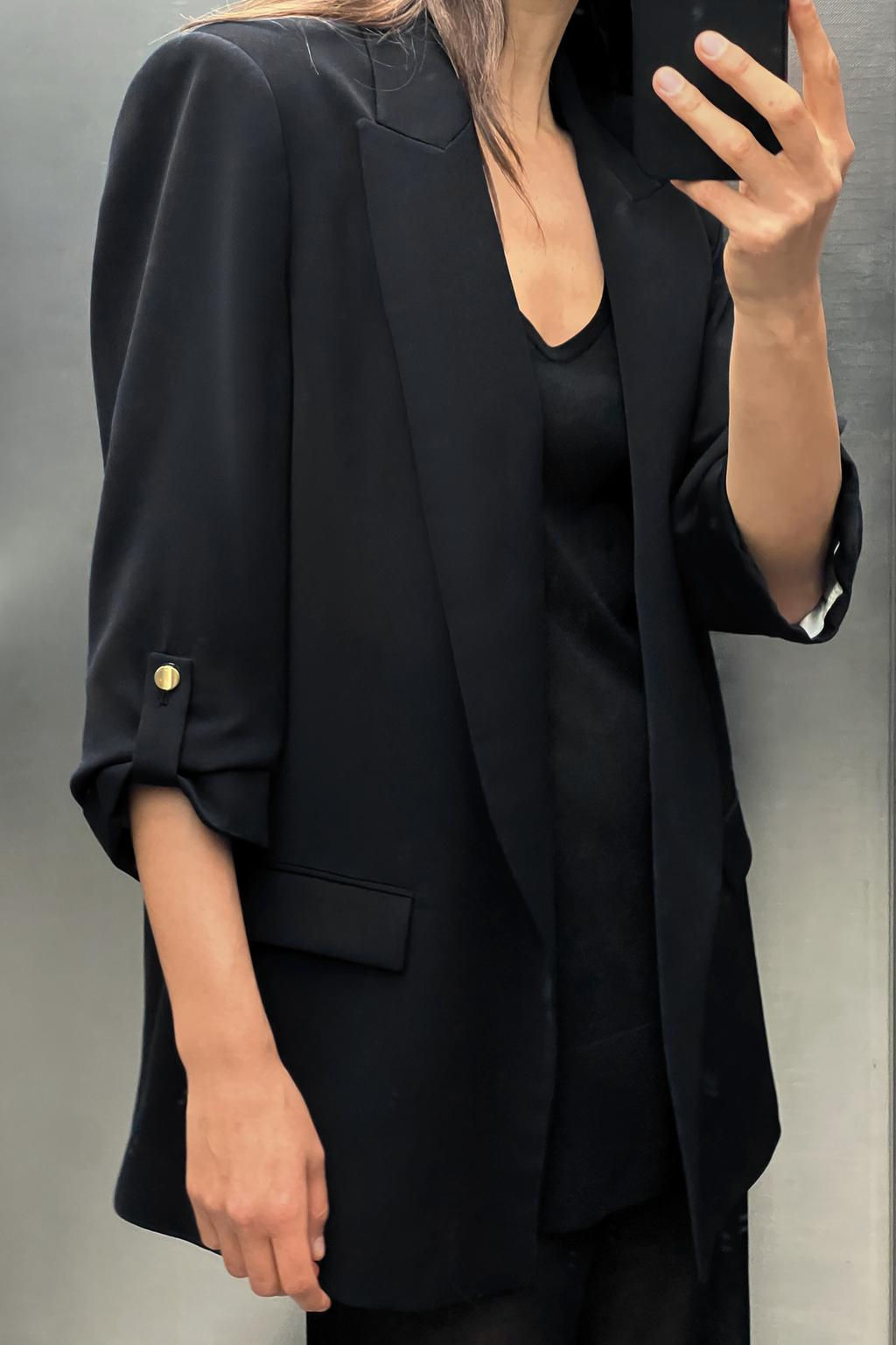 BLAZER WITH ROLLED-UP SLEEVES - Zara фото 2