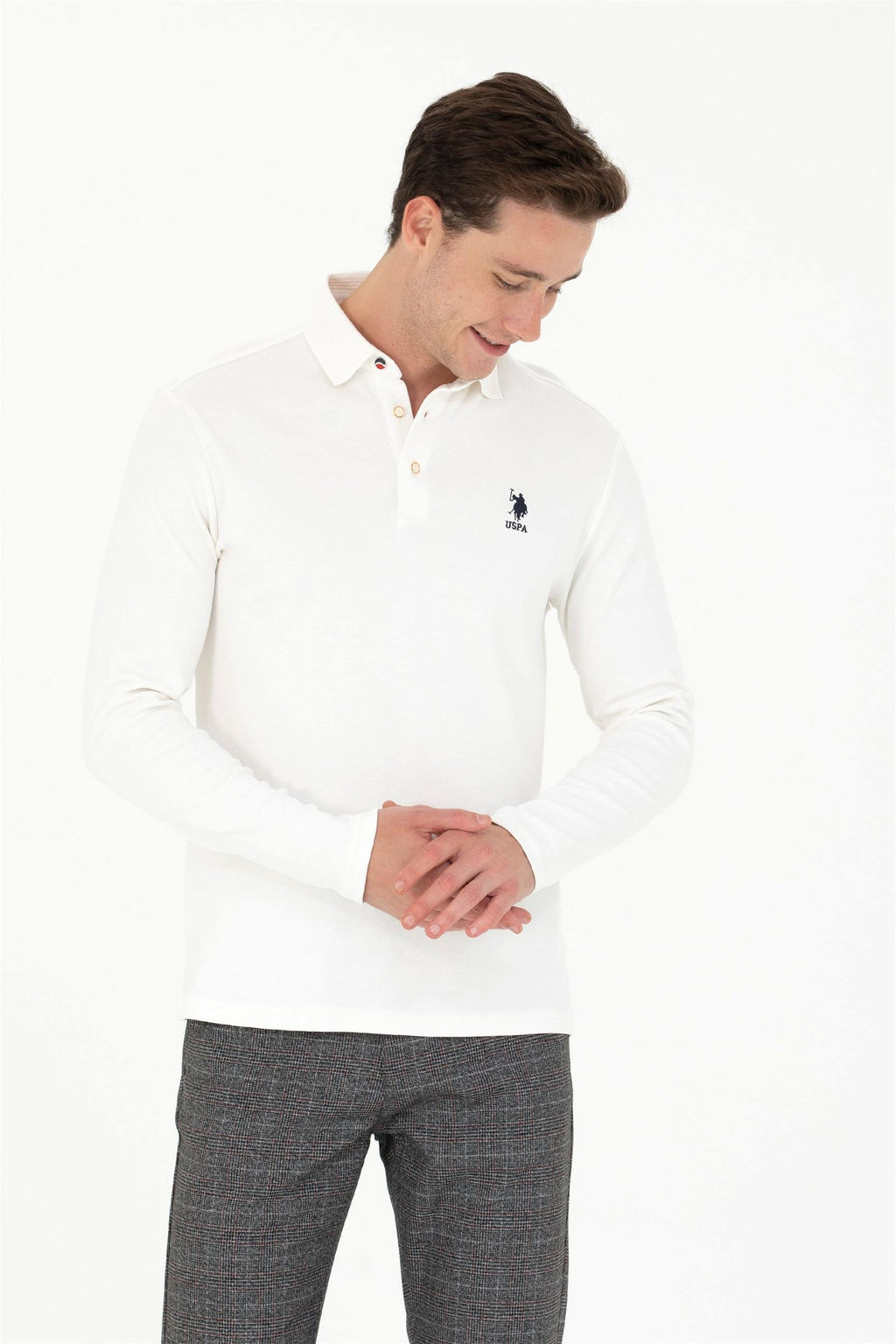 Мужской свитшот цвета экрю Неожиданная скидка в корзине - U.s. polo assn фото 3