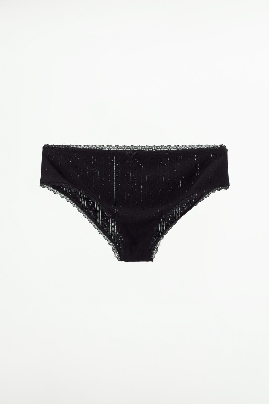 POINTELLE BRIEFS WITH LACE TRIM - Zara фото 10