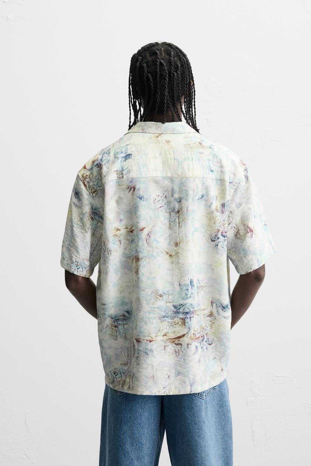 ABSTRACT PRINT SHIRT - Zara фото 11