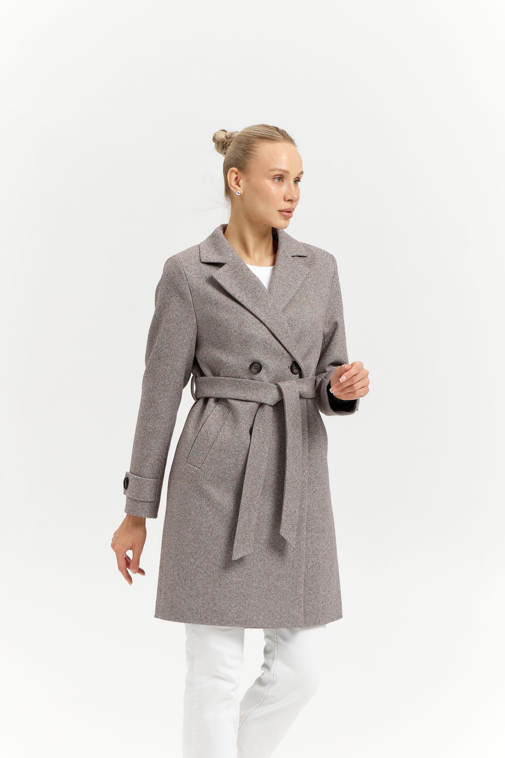 Пальто женское демисезонное 25570 (клетка britny) - Kankan фото 45