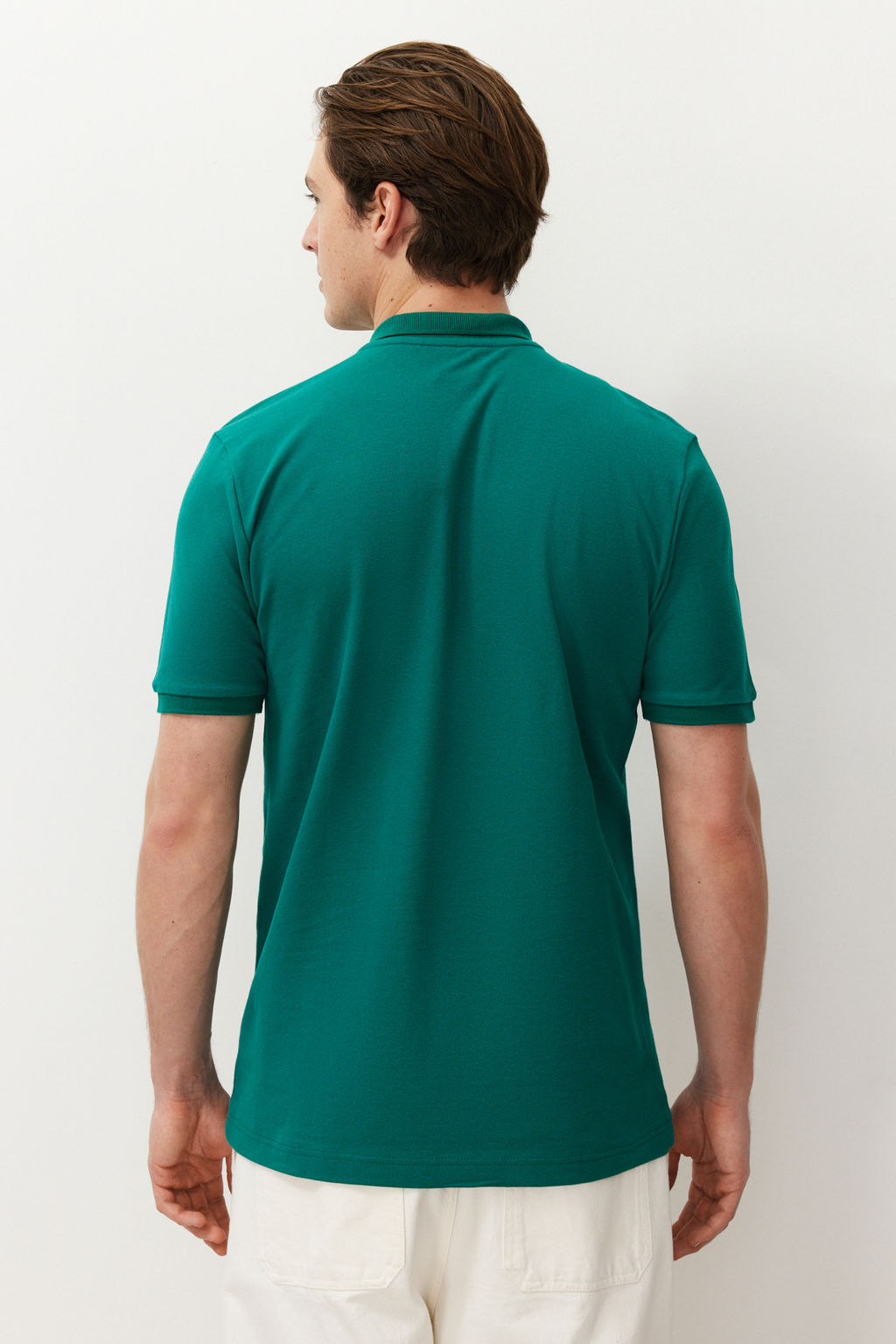 TRENDYOL MAN Tas Regular K?sa Kol Dokulu %100 Pamuk Polo Yaka T-shirt TMNSS23PO00031 - Trendyolmilla фото 26
