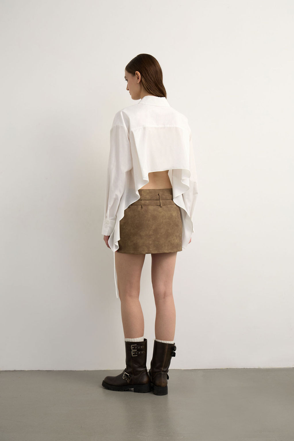 Рубашка с декоративной спинкой - Mollis фото 5