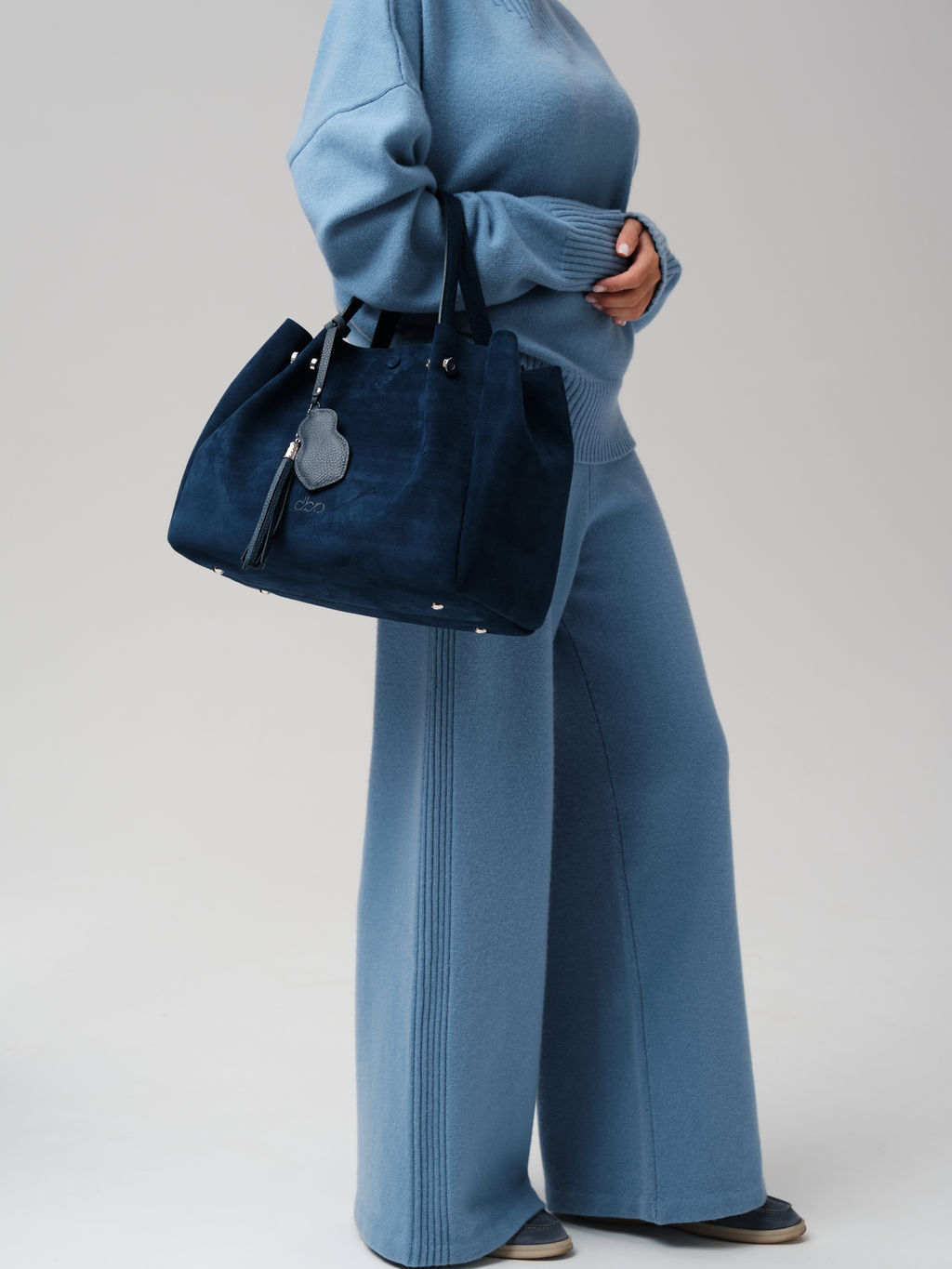 Замшевая сумка с матрешкой Vasilisa DBR 31210 синяя глубина  фото 9