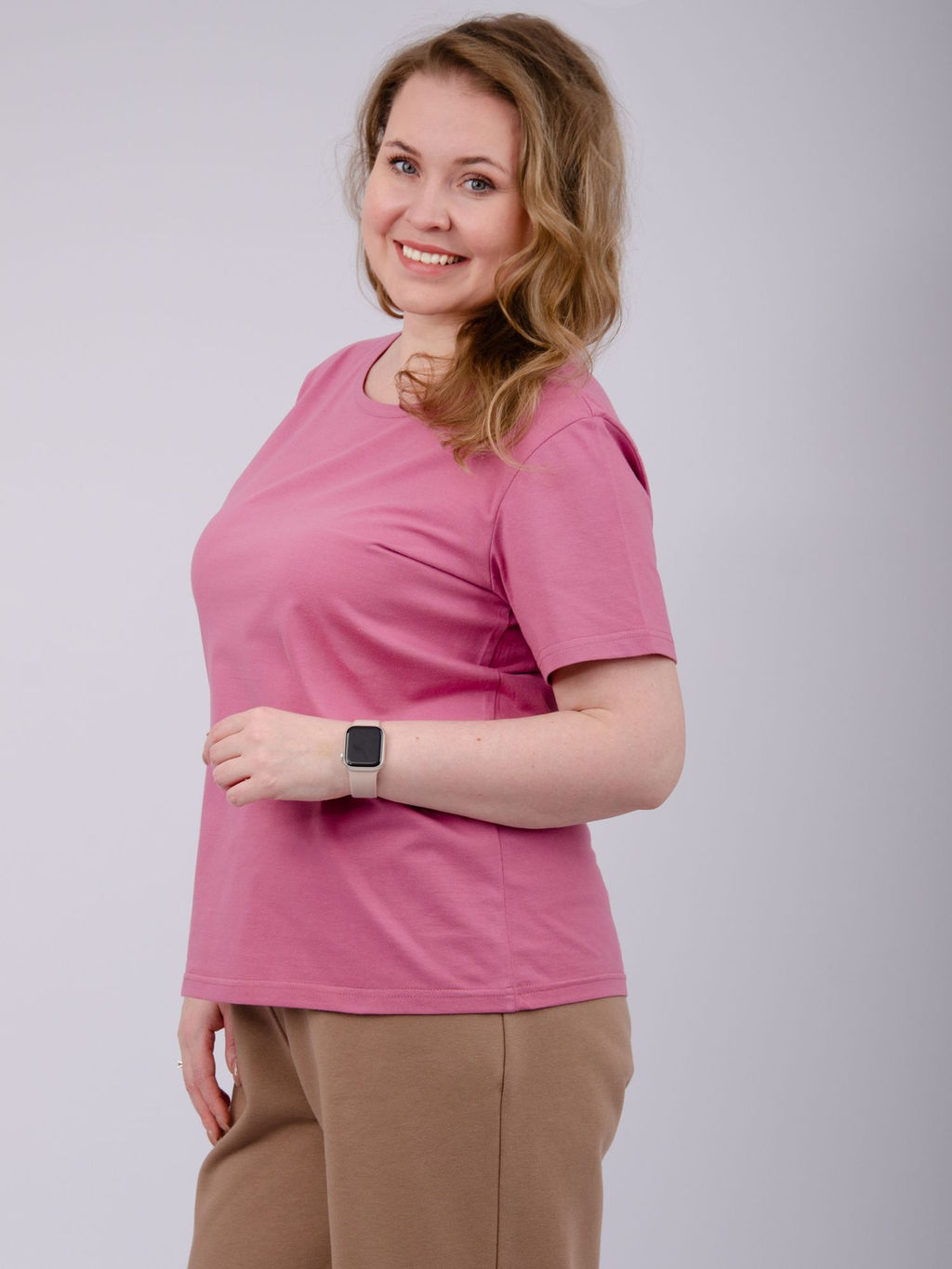 Футболка "Карусель 5" брусника, трикотаж