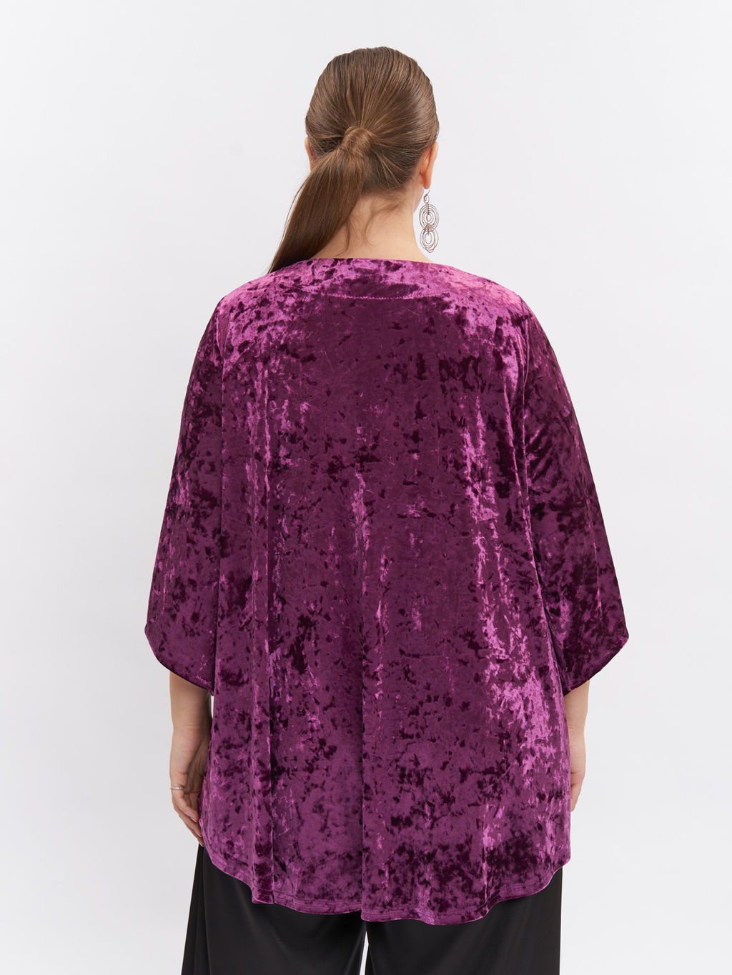 Туника из бархата TU03611PUR55