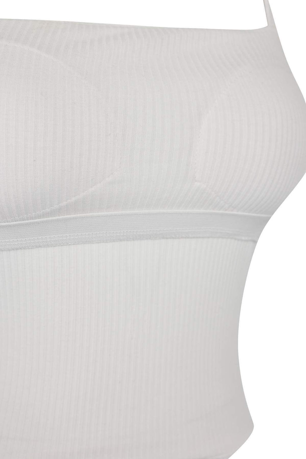 Ekru Gogus Pedli Ask?l? Fitted/Vucuda Oturan Orme Atlet TWOSS25AL00058