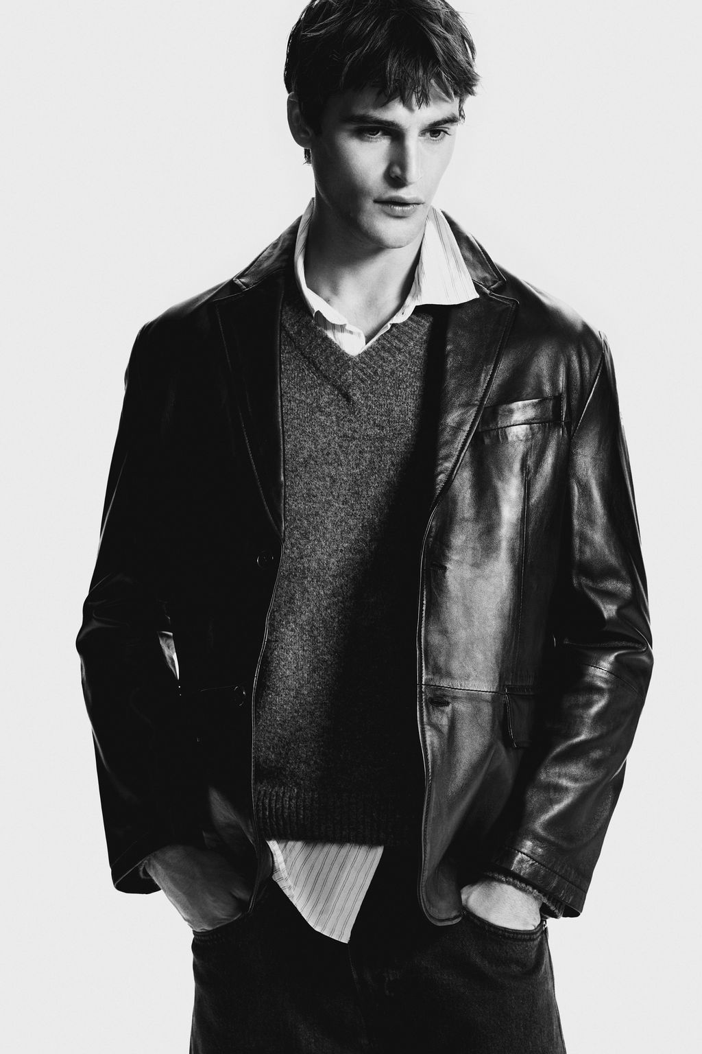 Chaqueta de piel Regular Fit - H&m фото 6