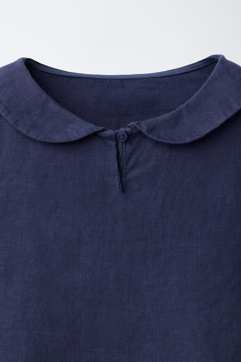 100% LINEN PETER PAN COLLAR SHIRT - Zara фото 3