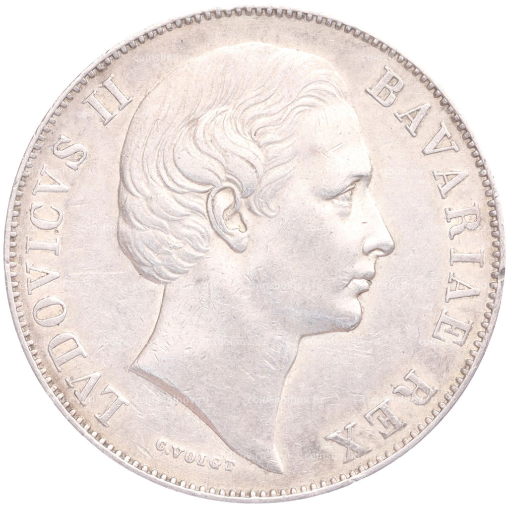 Монета 1 талер 1865 года Бавария