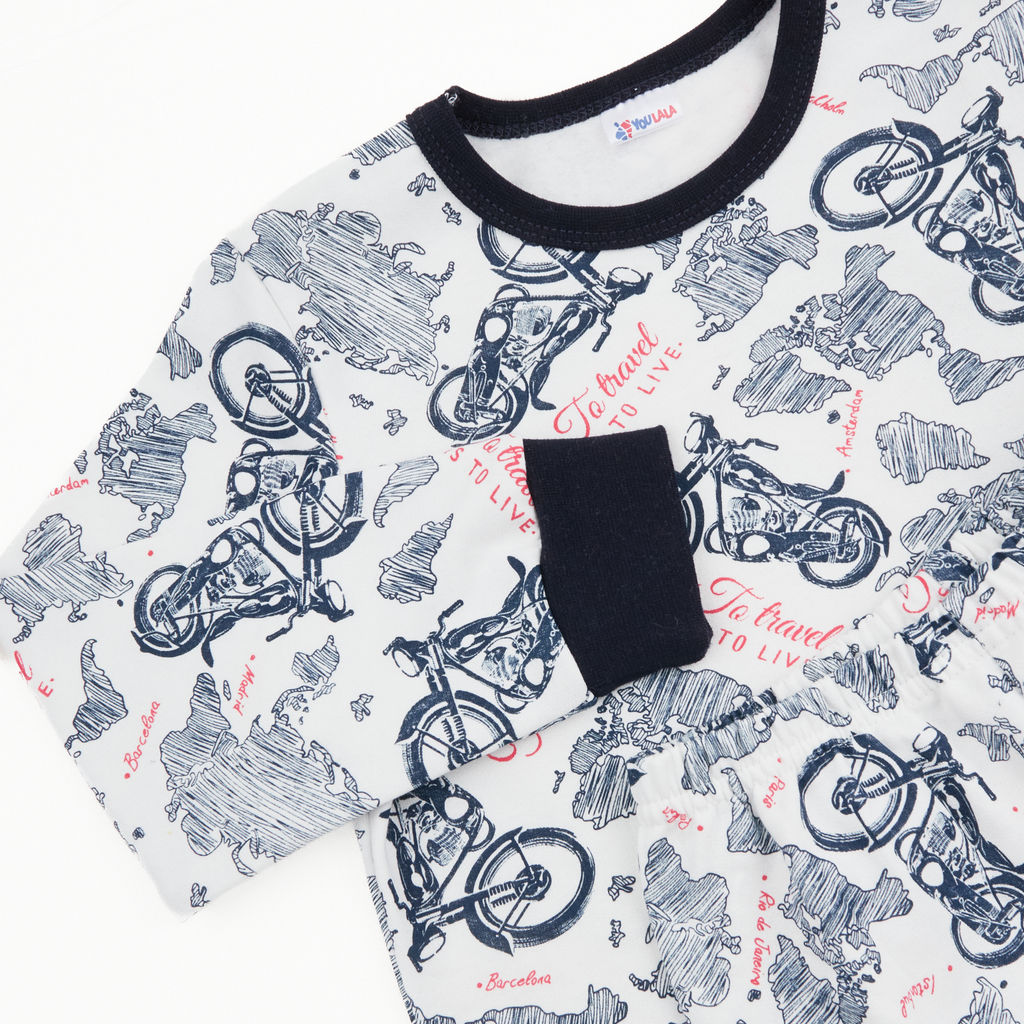 Пижама футер 2х нитка начёс 0936310808