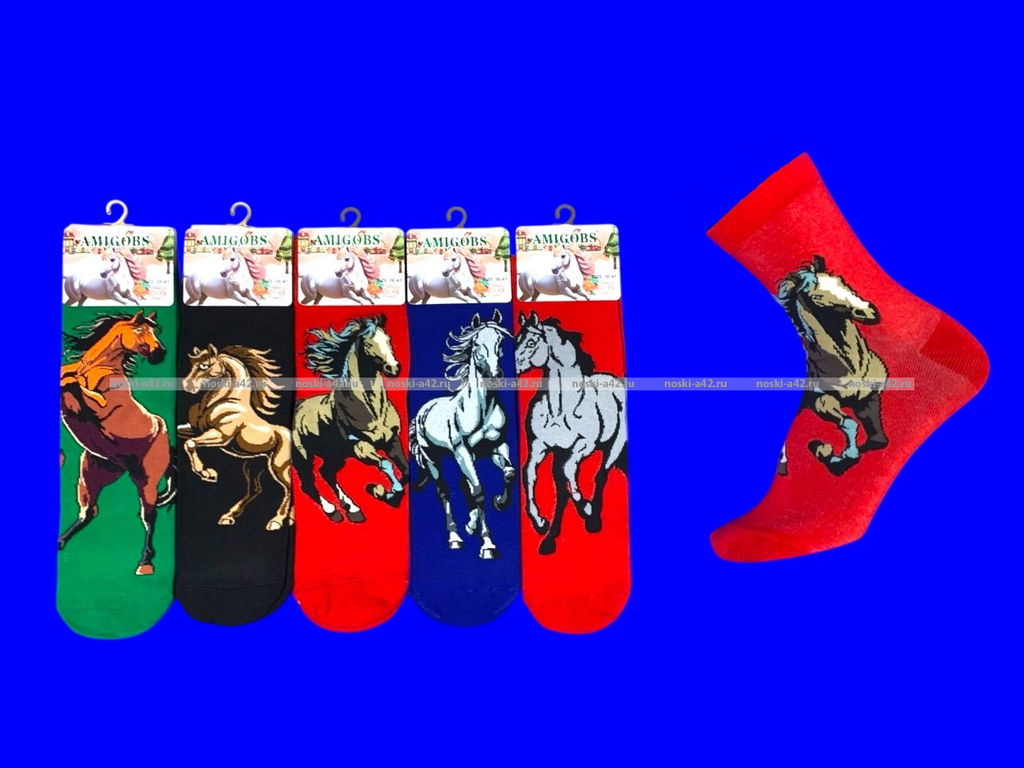 Цена за 10 пар.Носки универсальные ЦВЕТНЫЕ Символ 2026 года арт. 7134