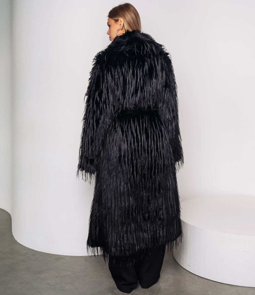 Шуба #КТ1019 (6), чёрный - Dommod фото 3