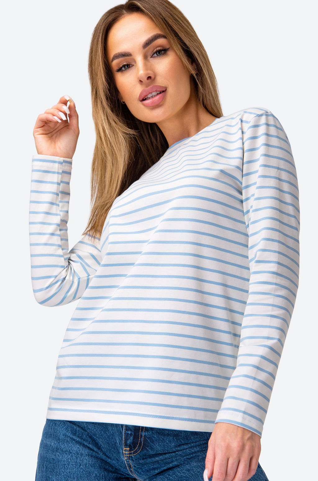 Женский лонгслив в полоску Happy Fox фото 3