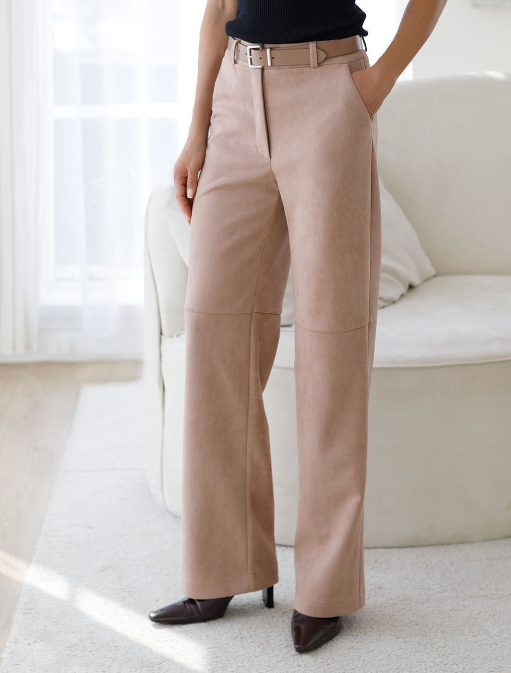 D24.239 Брюки женские светло-бежевый