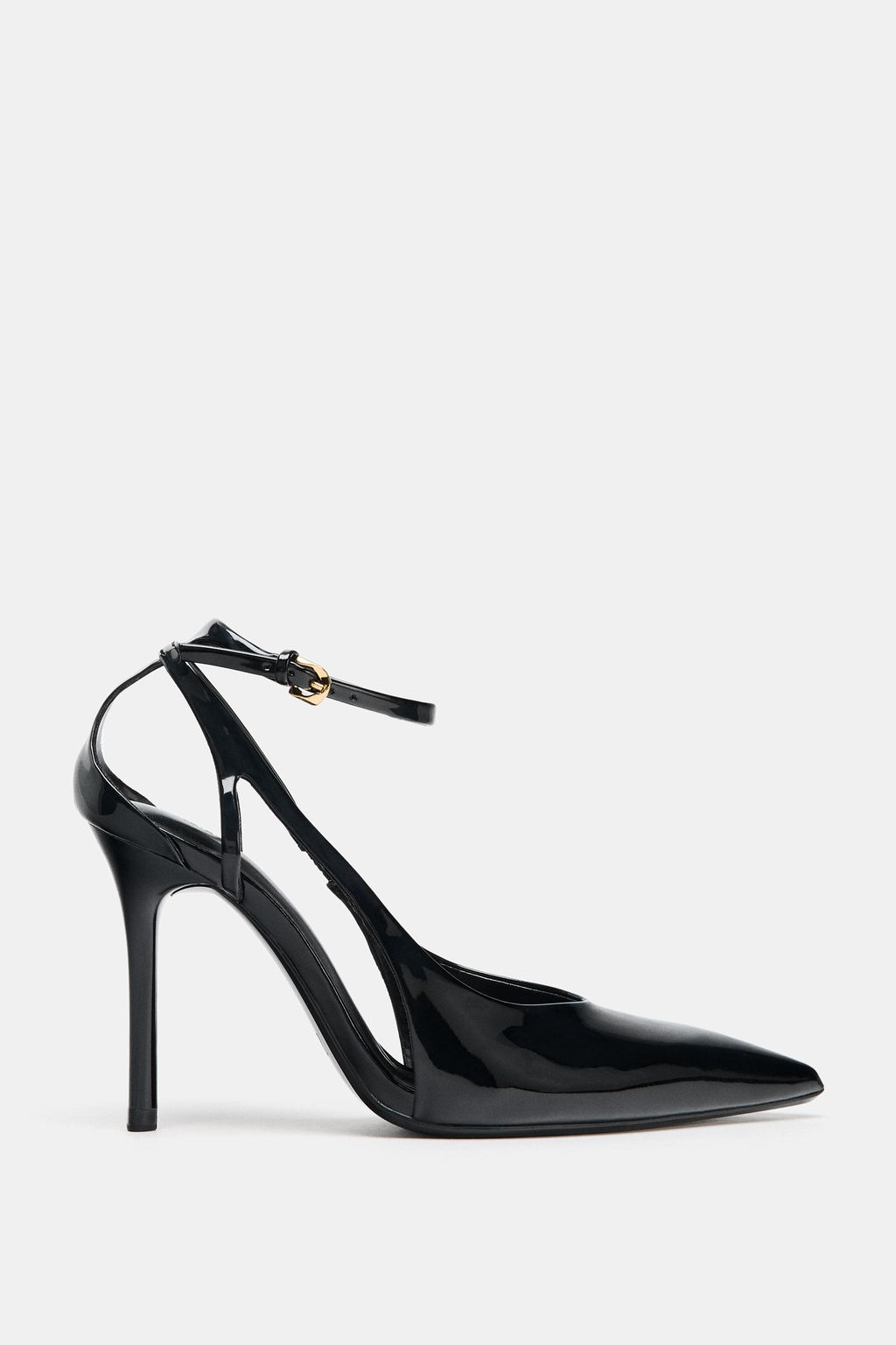 FAUX PATENT SLINGBACK SHOES