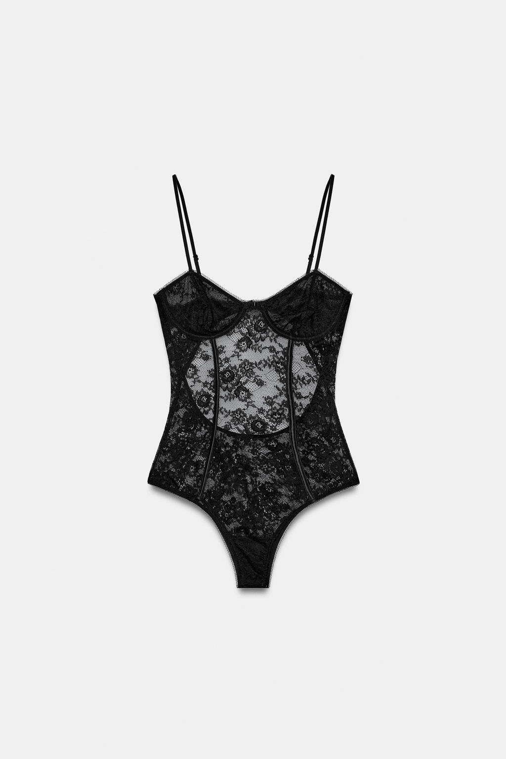 LACE BACKLESS BODYSUIT - Zara фото 6