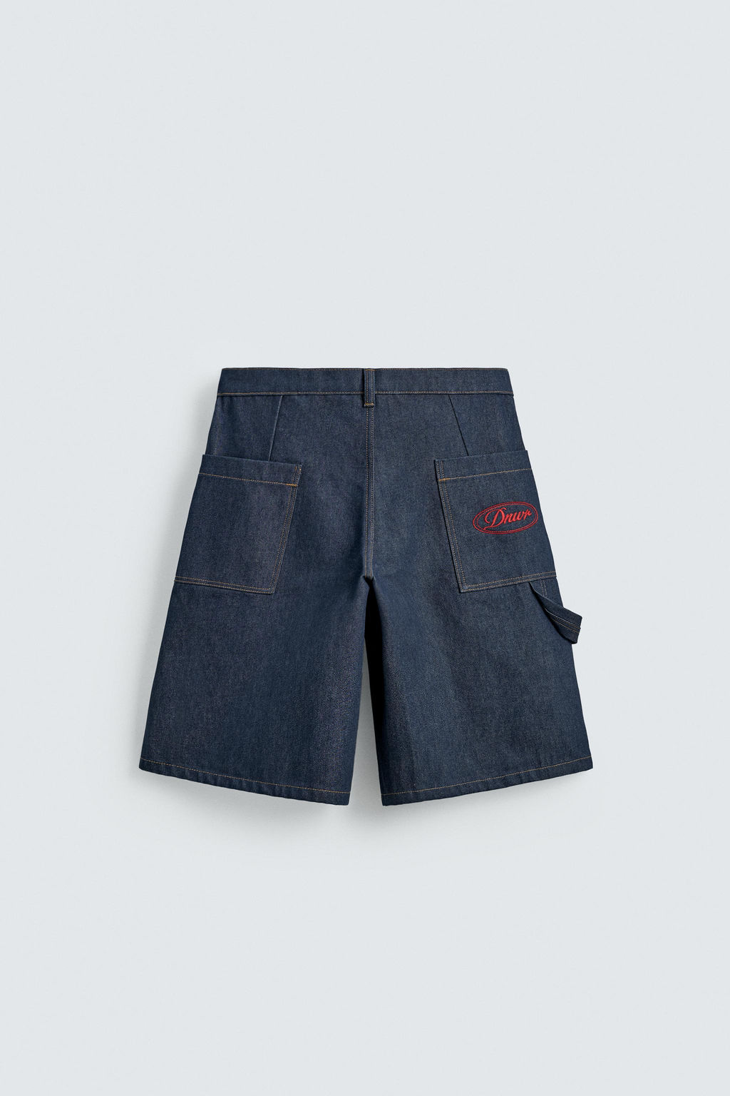 JORTS DENIM BOLSILLO BORDADO / ?ndigo - Zara фото 7