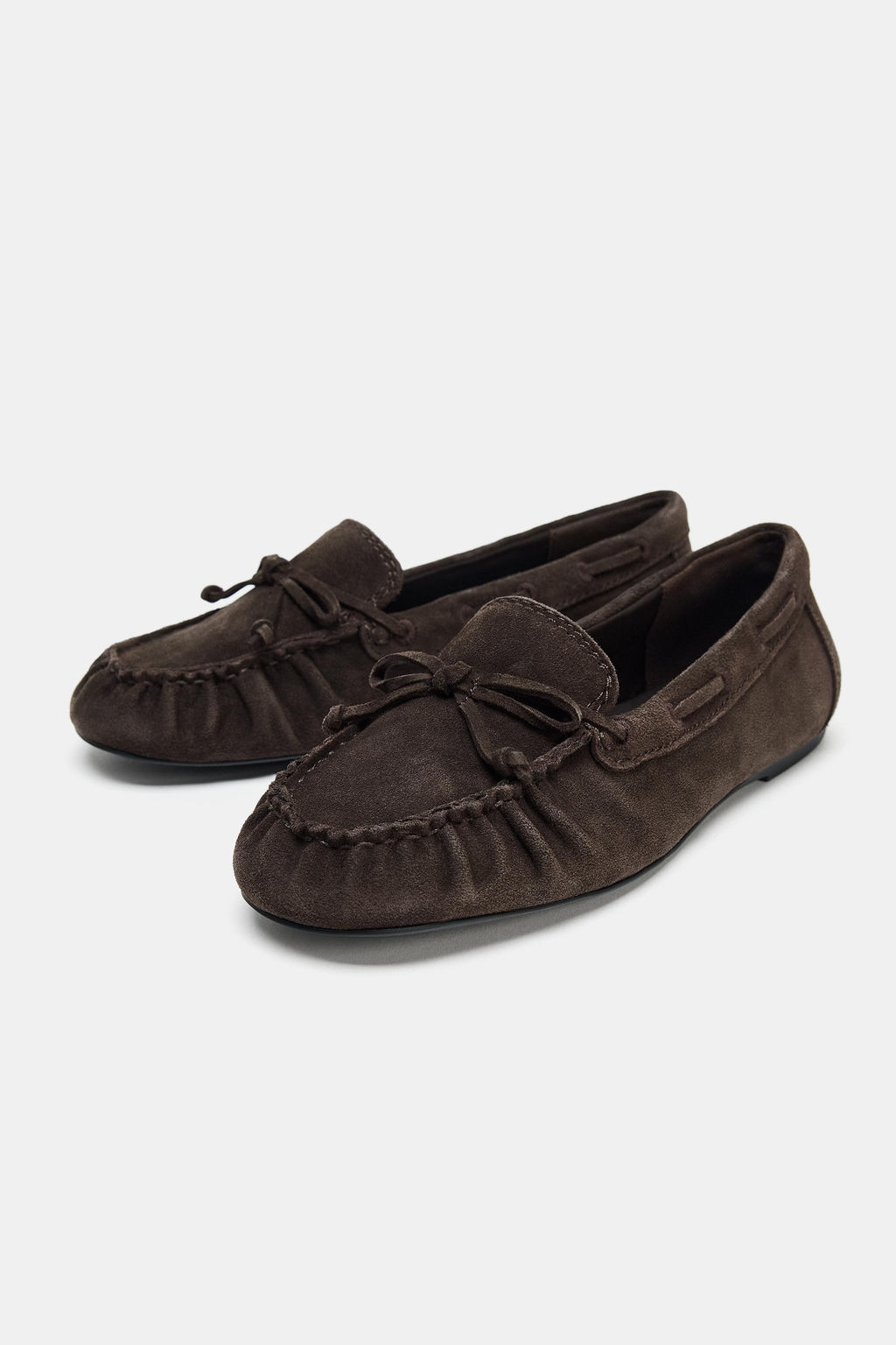 SPLIT SUEDE LOAFERS - Zara фото 4