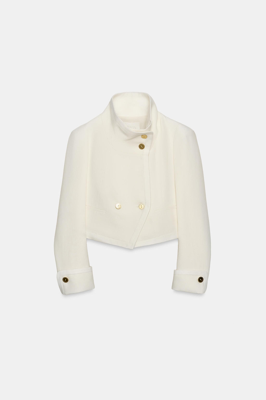 ZW COLLECTION CONTRAST CROPPED JACKET LIMITED EDITION - Zara фото 5