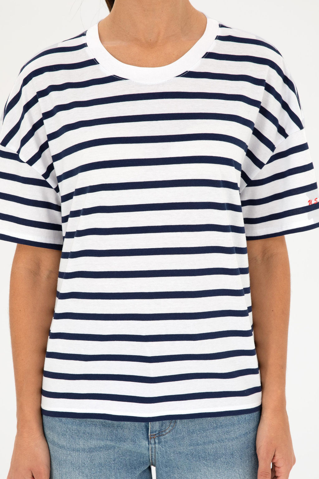 Футболка U. S. Polo Assn женская с круглым вырезом белая - U.s. polo assn фото 13