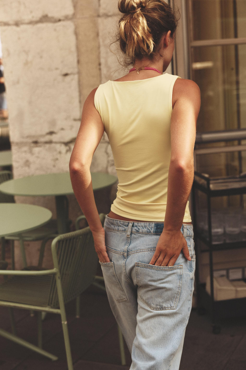 POLYAMIDE TOP WITH WIDE STRAPS