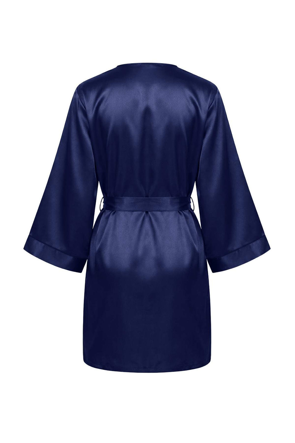 Lacivert Duz Saten Dokuma Pijama Tak?m? THMSS26PT00036 - Trendyolmilla фото 3