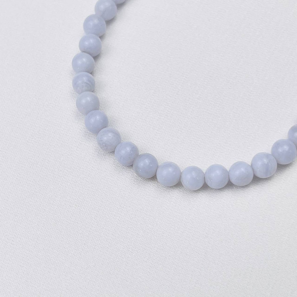 Браслет из Голубого агата 17 см +