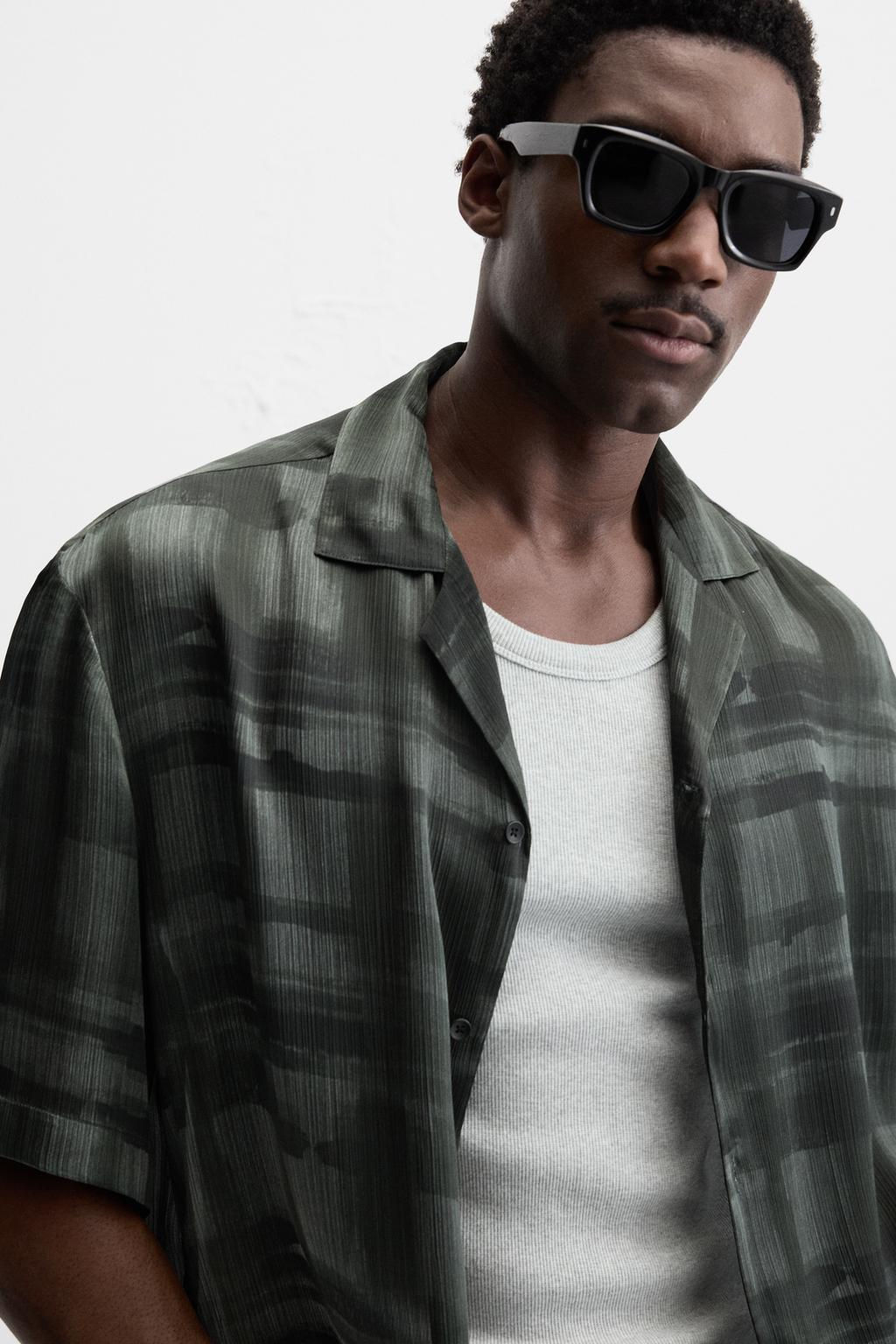 ABSTRACT PRINT SHIRT - Zara фото 6