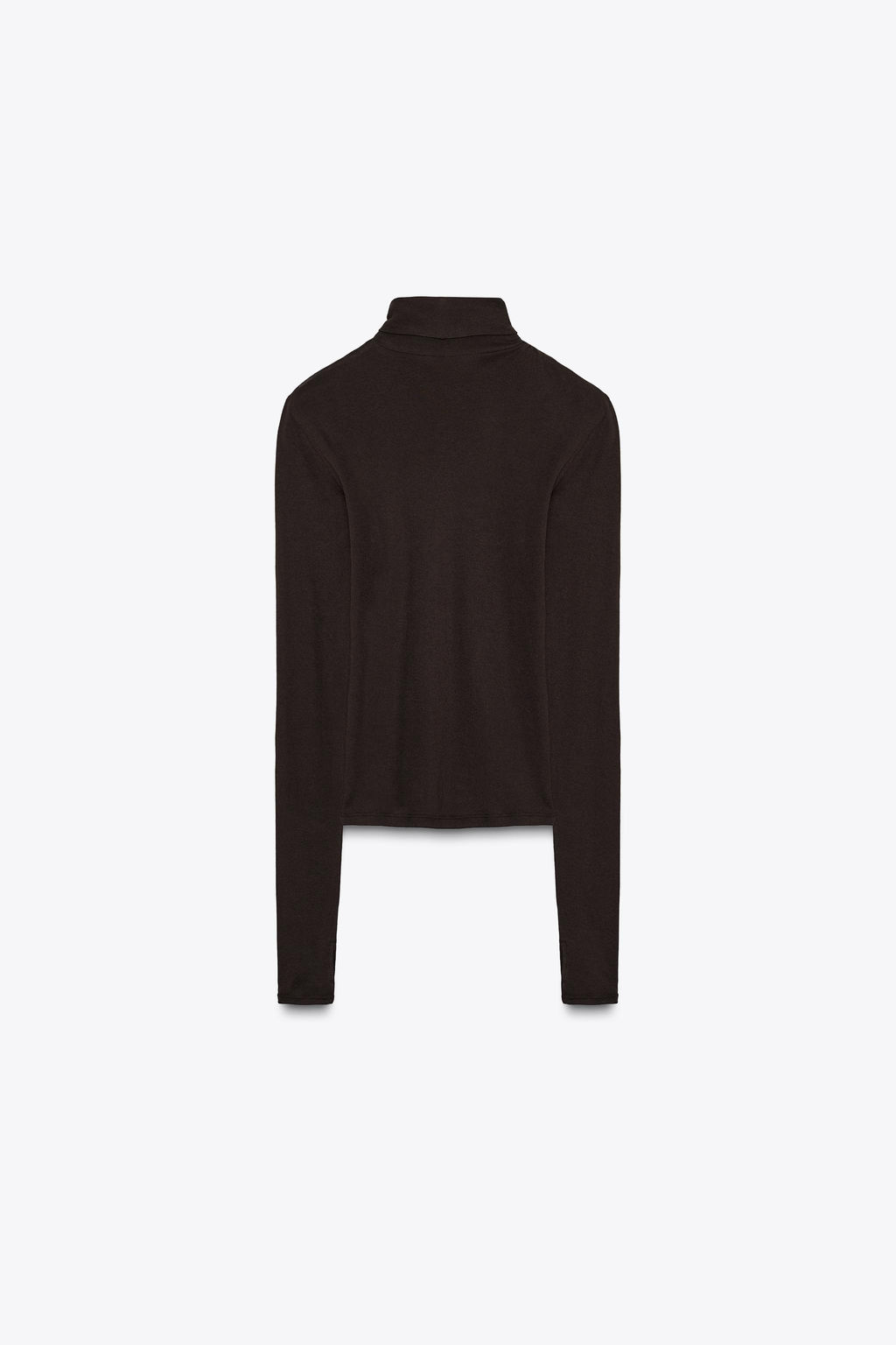 SLIM FIT HIGH NECK T-SHIRT - Zara фото 5
