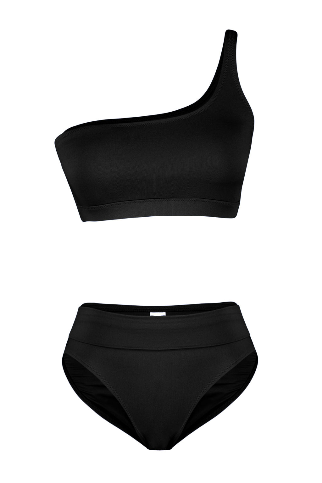 TRENDYOLMILLA Saks Tek Omuz Yuksek Bel Regular Bikini Tak?m? TBESS24BT00126 фото 11