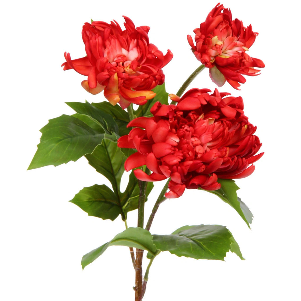 Цветок искусственный "Natur" 67см Пион красный