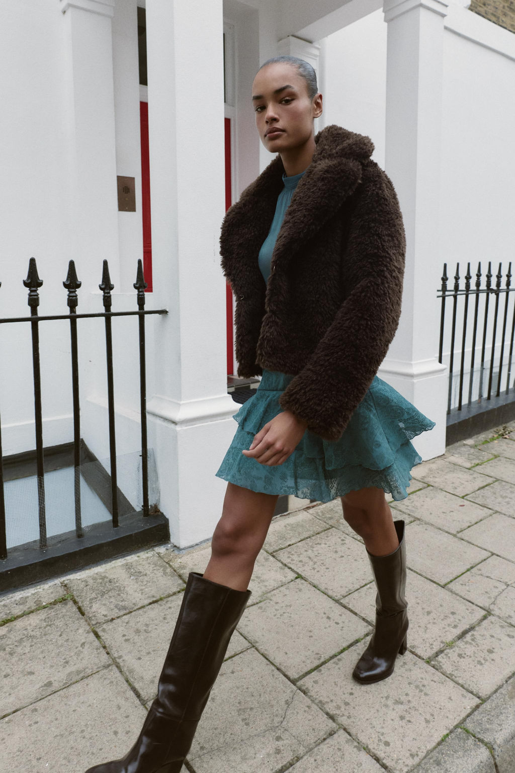 FAUX SHEARLING JACKET