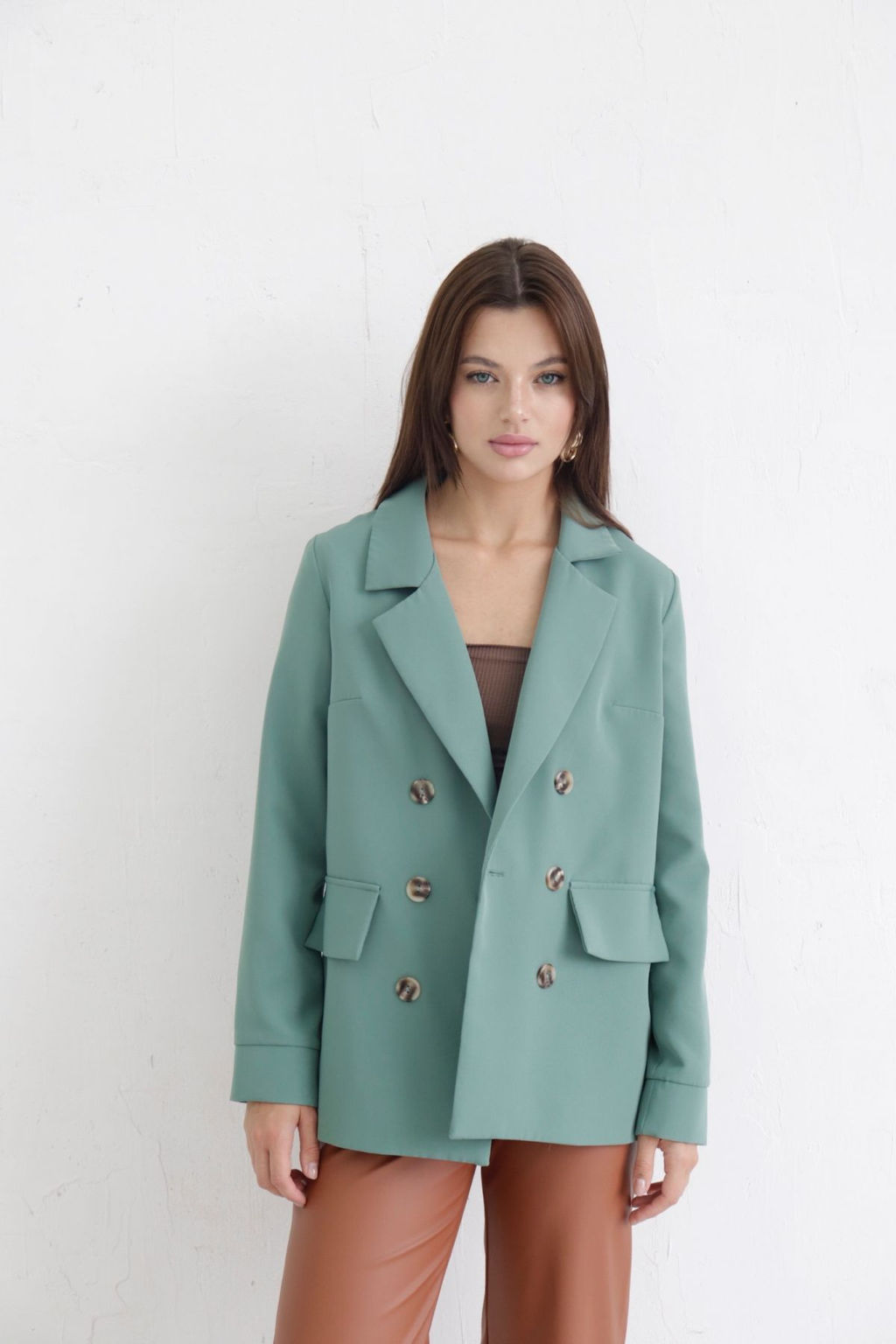 Двубортный жакет с английским воротником - Martichelli фото 118