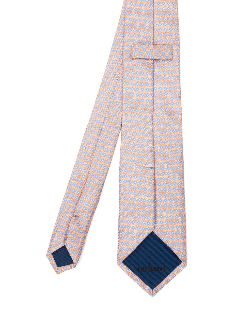 Оранжевый шелковый галстук - Cacharel фото 5
