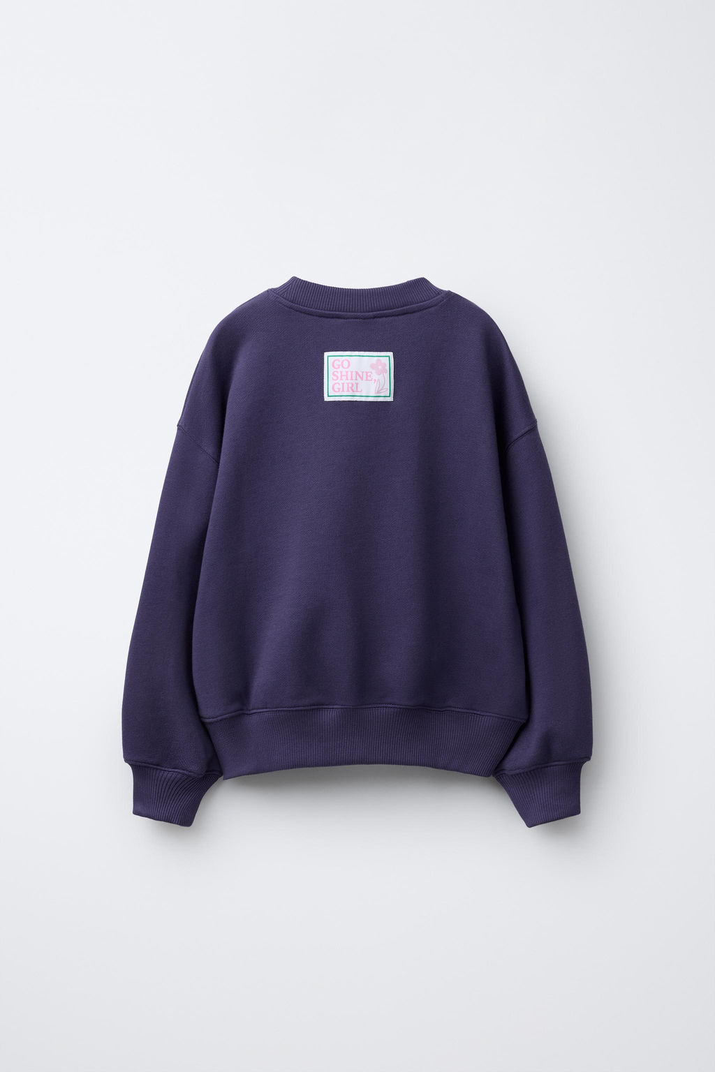 SWEATSHIRT WITH EMBROIDERED SLOGAN - Zara фото 2