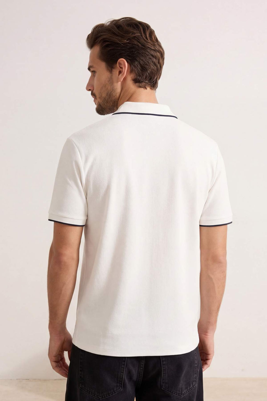 Tas Regular Polo Yaka Duz Polo Yaka T-shirt TMNSS26PO00020