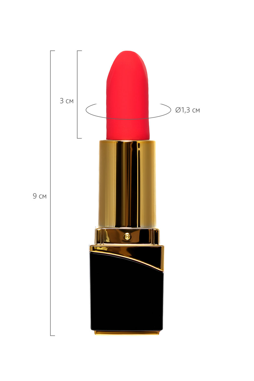 Минивибратор Flovetta PANSIES, ABS пластик, черный, 9 см