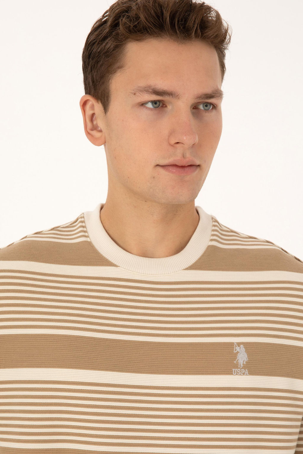 Erkek Krem Sweatshirt - U.s. polo assn фото 2