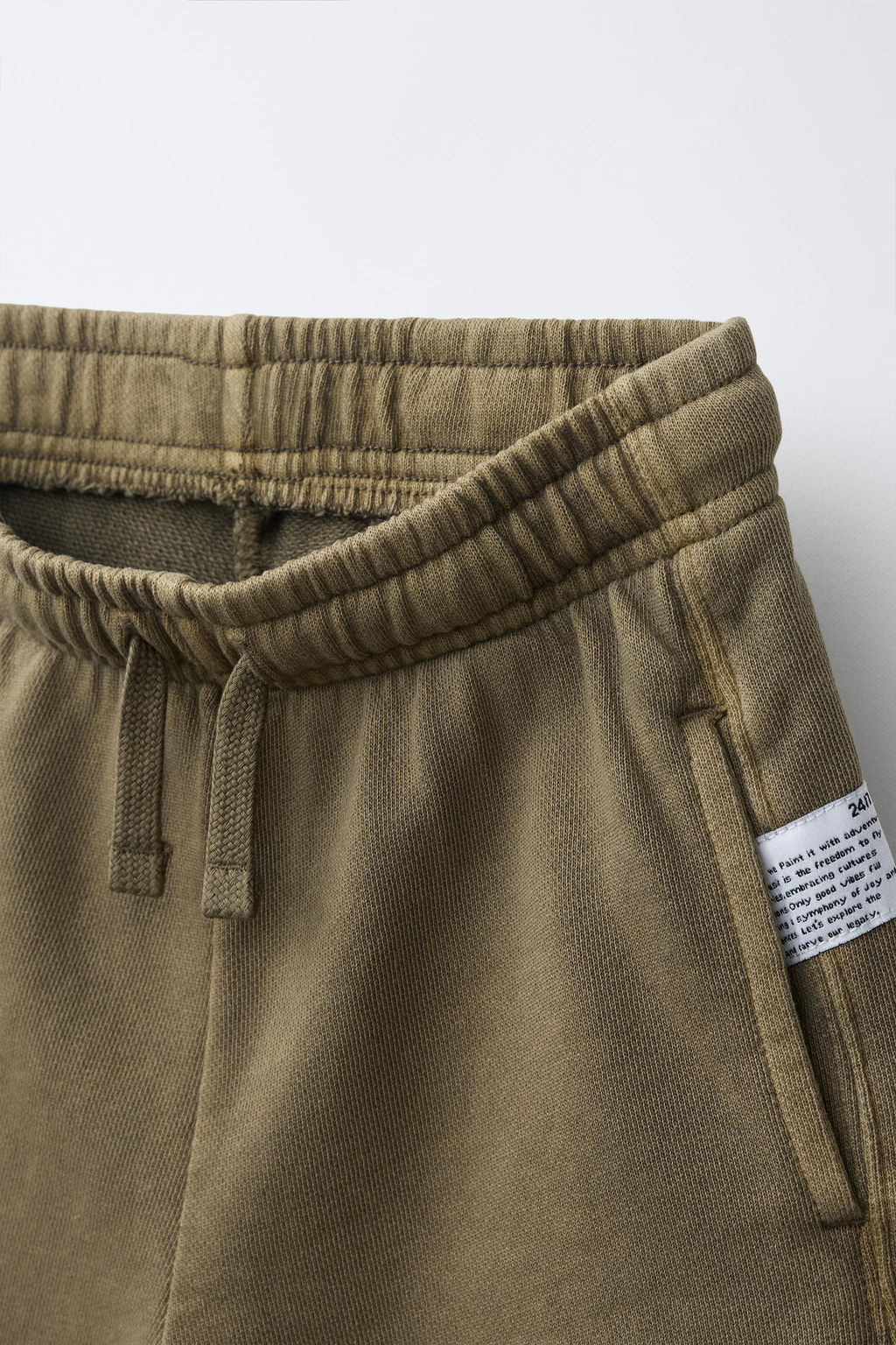 BERMUDA GARMENT DYE / Khaki - Zara фото 3