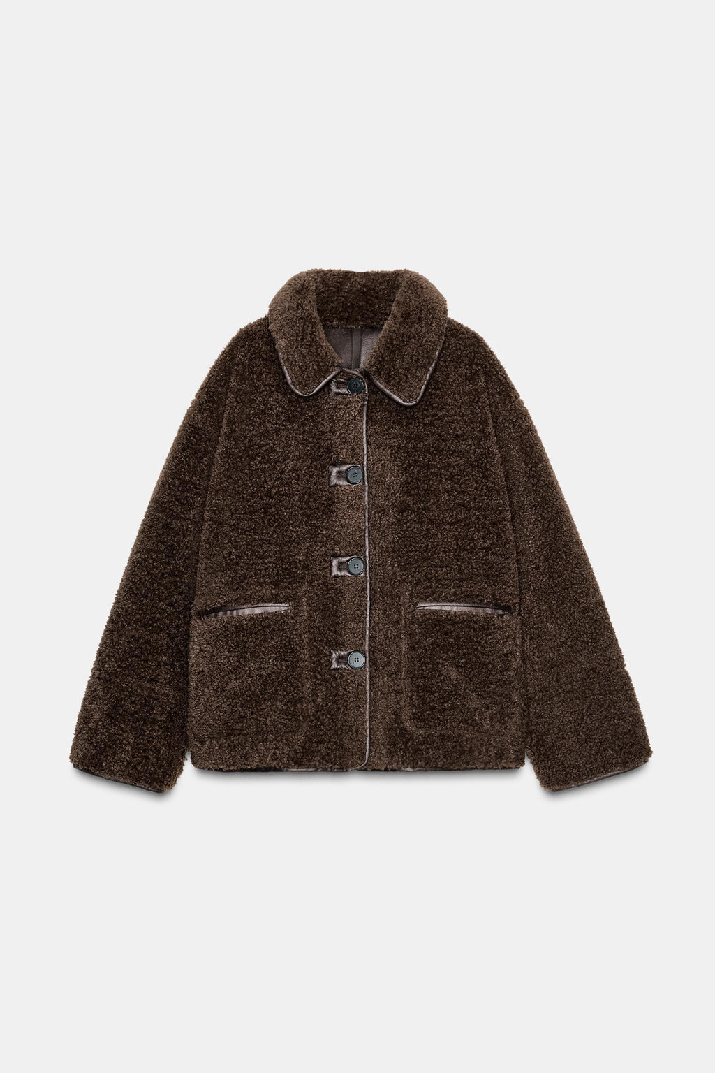 REVERSIBLE DOUBLE-FACED COAT - Zara фото 10