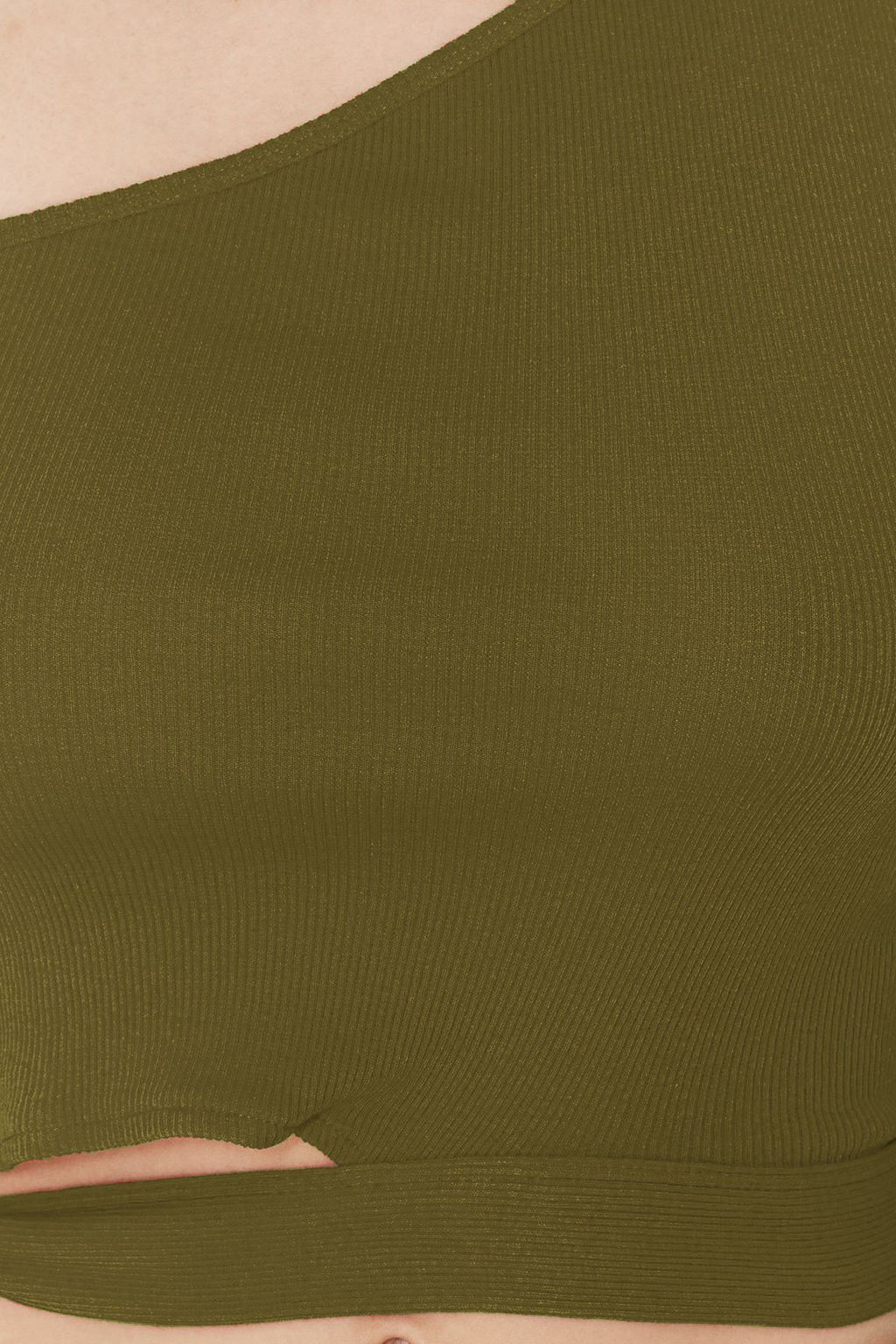 Trendyolmilla Tarc?n Tek Omuz Fitted/Vucuda Oturan Baglama Detayl? Fitilli Orme Bluz TWOSS22BZ1558  фото 33